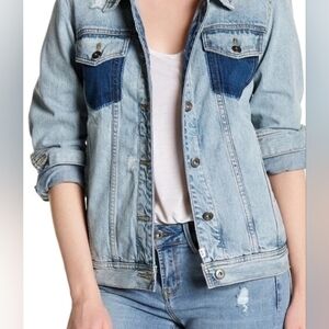 EUC | Melrose & Market | Distressed Jean Jacket XS